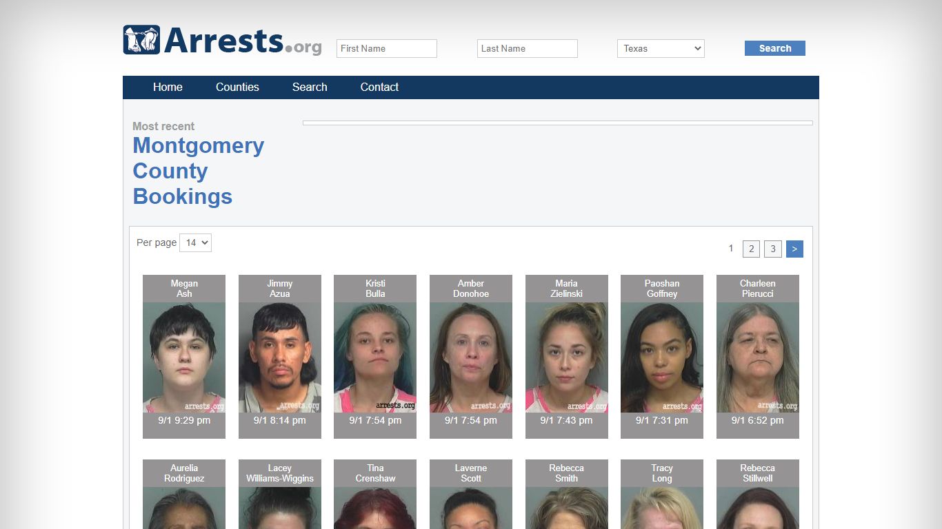 Montgomery County Arrests and Inmate Search